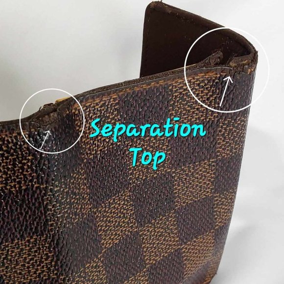 'LOUIS VUITTON' DAMIER 'EBENE'  MONOGRAM 6~RING KEY KEEPER & BOX 2-PIECE SET - Picture 9 of 16